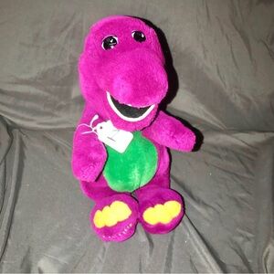 Vintage 1992 Lyons Group BARNEY the Purple Dinosaur Plush 12" Toy